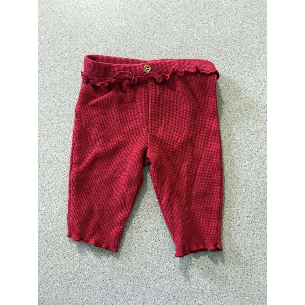 Carter's Christmas Outfit with Red Waffle Leggings Size: 3 Months - Picture 5 of 7